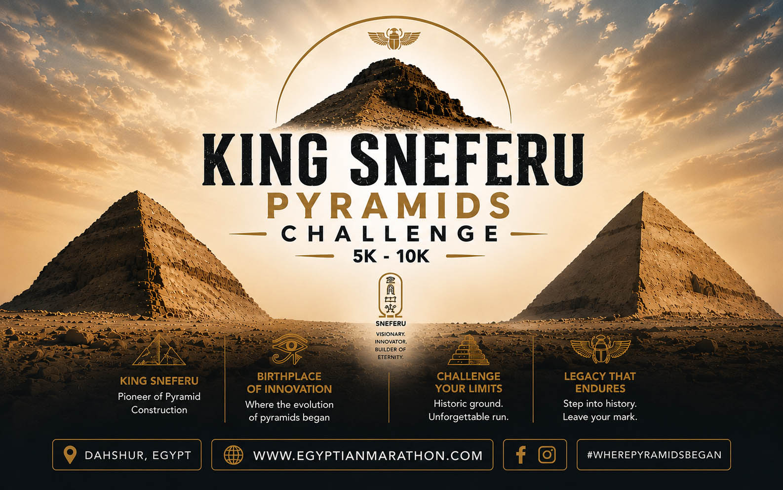 KING SNEFERU PYRAMIDS CHALLENGE