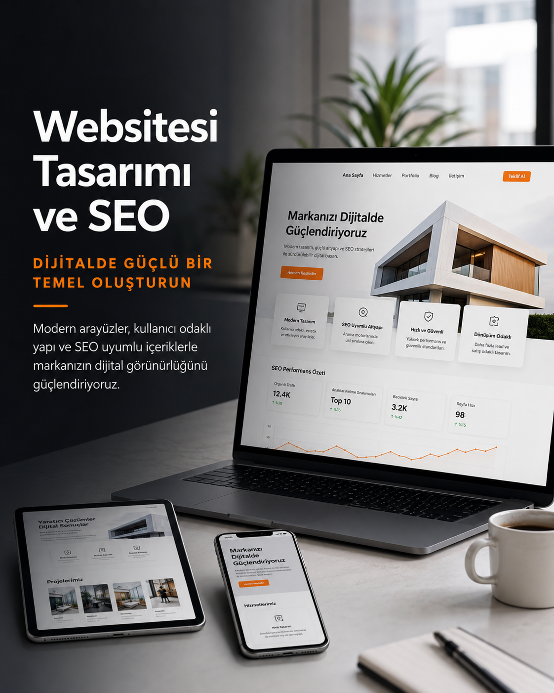 Dijital pazarlama analiz ekranı