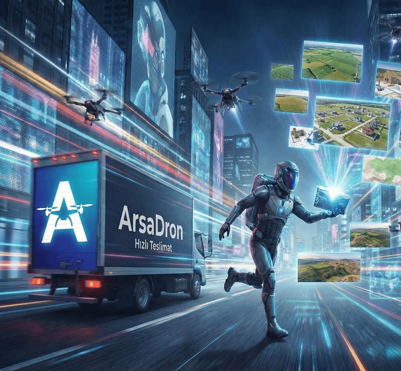 Dakikalar İçinde Teslim Edilir - ArsaDrone Özelliği