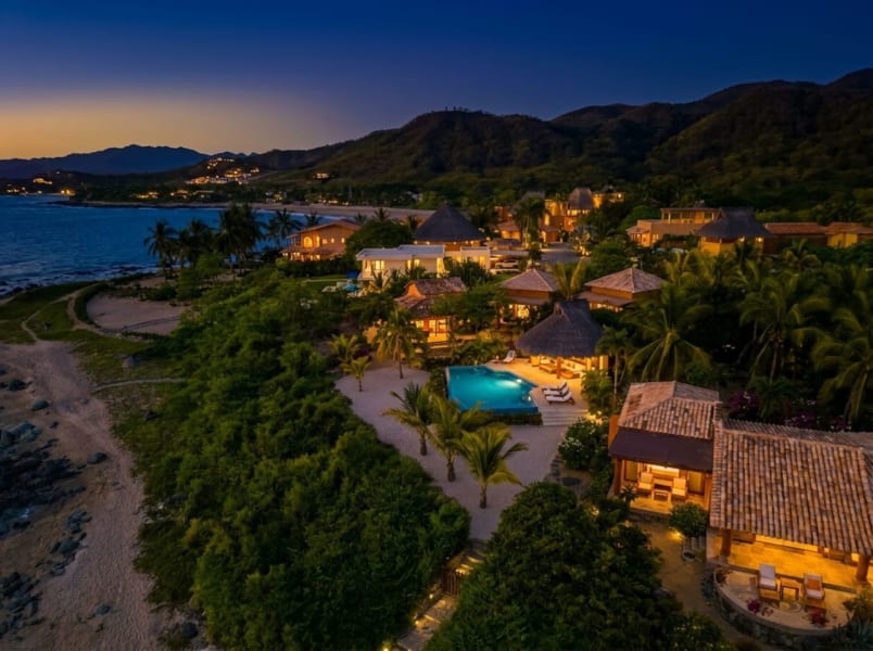 Casamar, beach front estate on Troncones Point 1