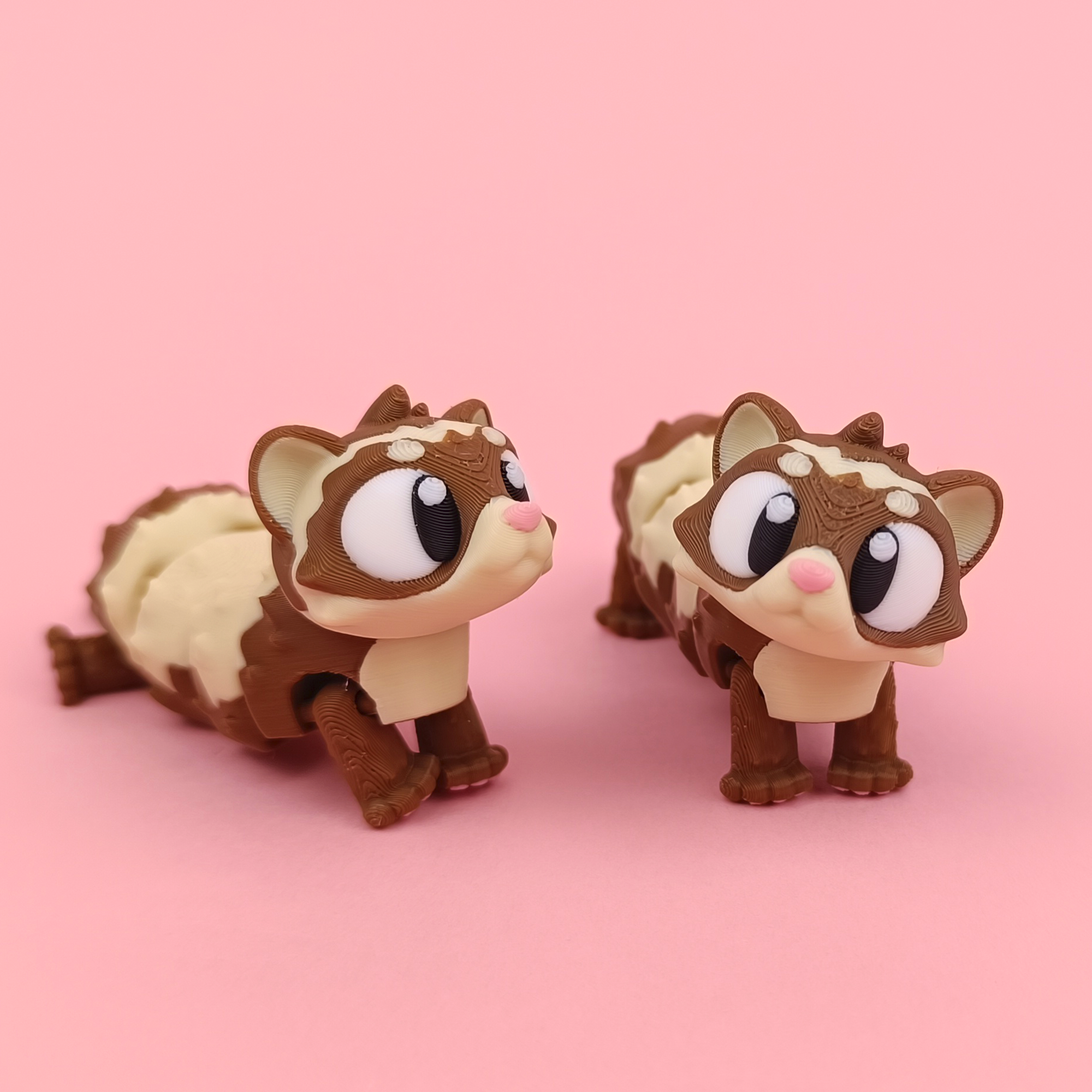 Porte-clés MinoZoo Flexi Ferret en PLA