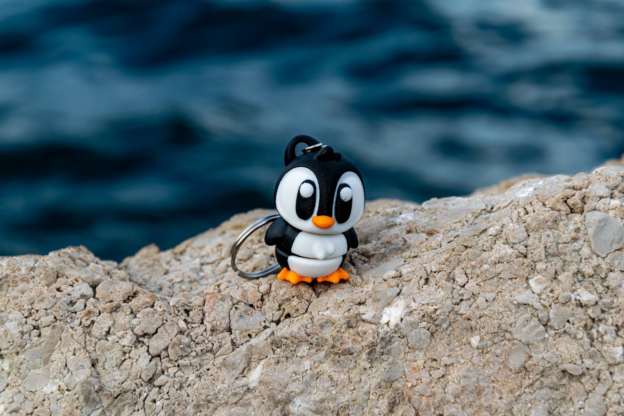 Porte-clés Pingouin Adulte Articulé en PLA de MinoZoo
