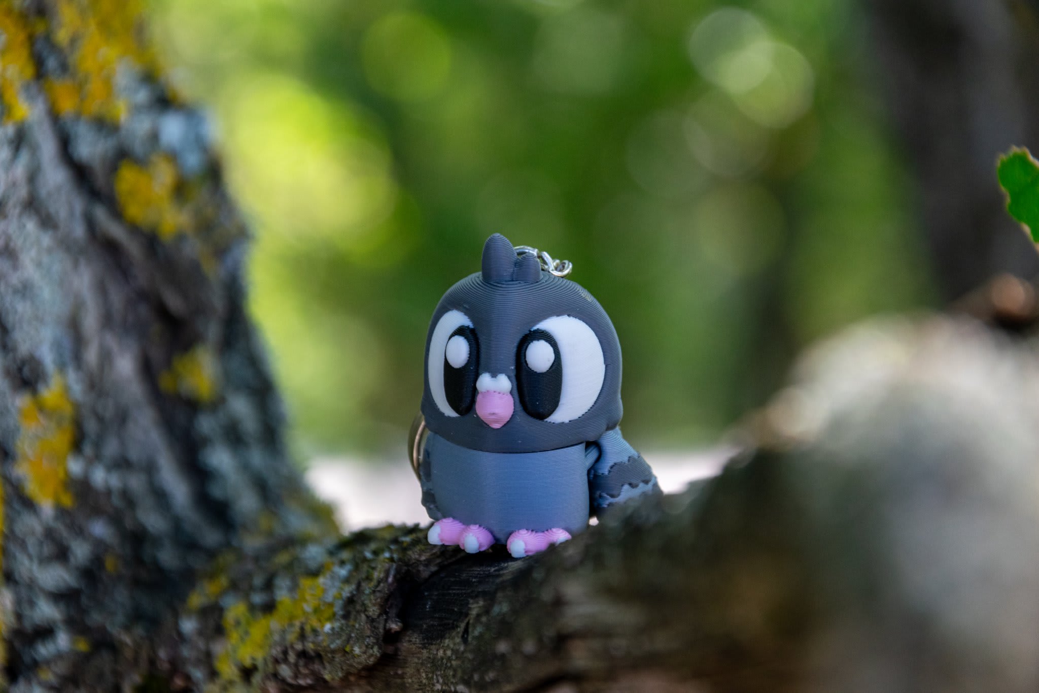 Porte-clés Pigeon en PLA pour un style unique et durable — 3
