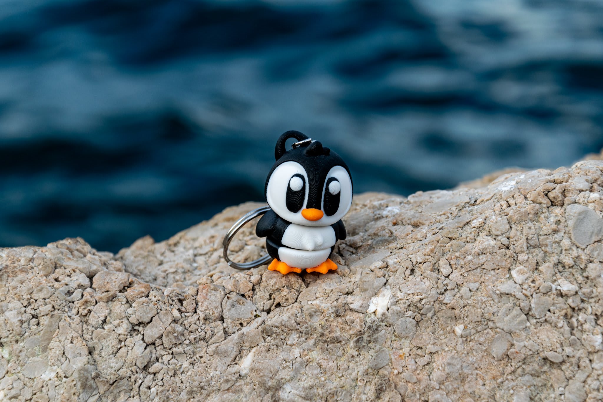 Porte-clés Pingouin Adulte Articulé en PLA de MinoZoo