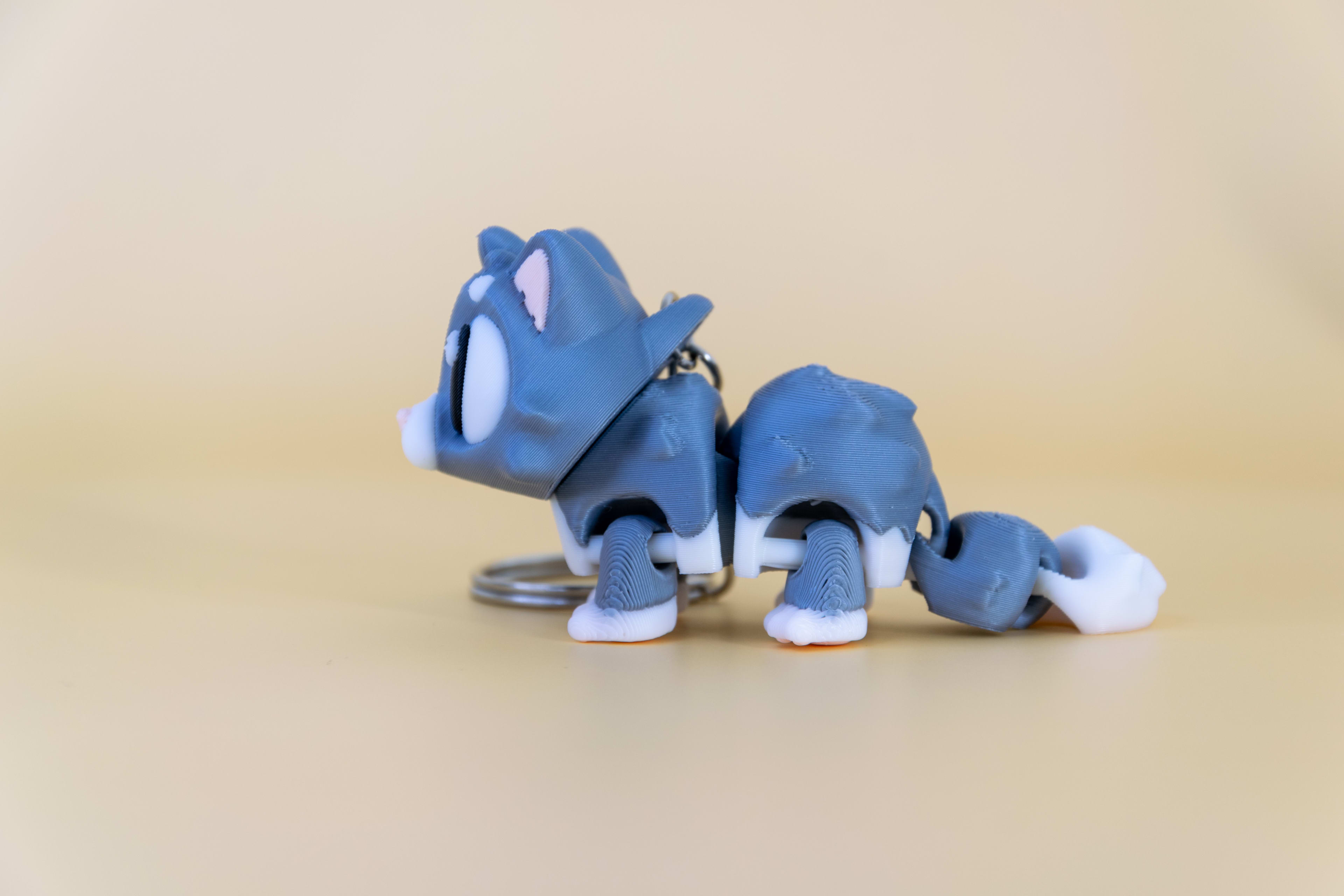 Flexi Cat - Porte-clés MinoZoo en PLA léger et durable — 5