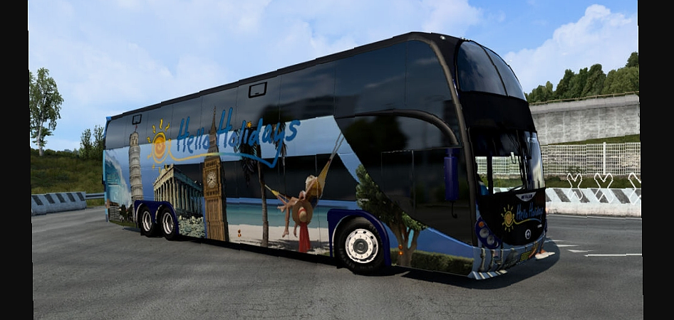 МОД BigBus traffic pack v2.0.11 ДЛЯ EURO TRUCK SIMULATOR 2