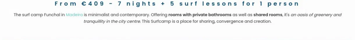 Ocean Adventure Madeira Surf Camp - Surf Camp in Portugal