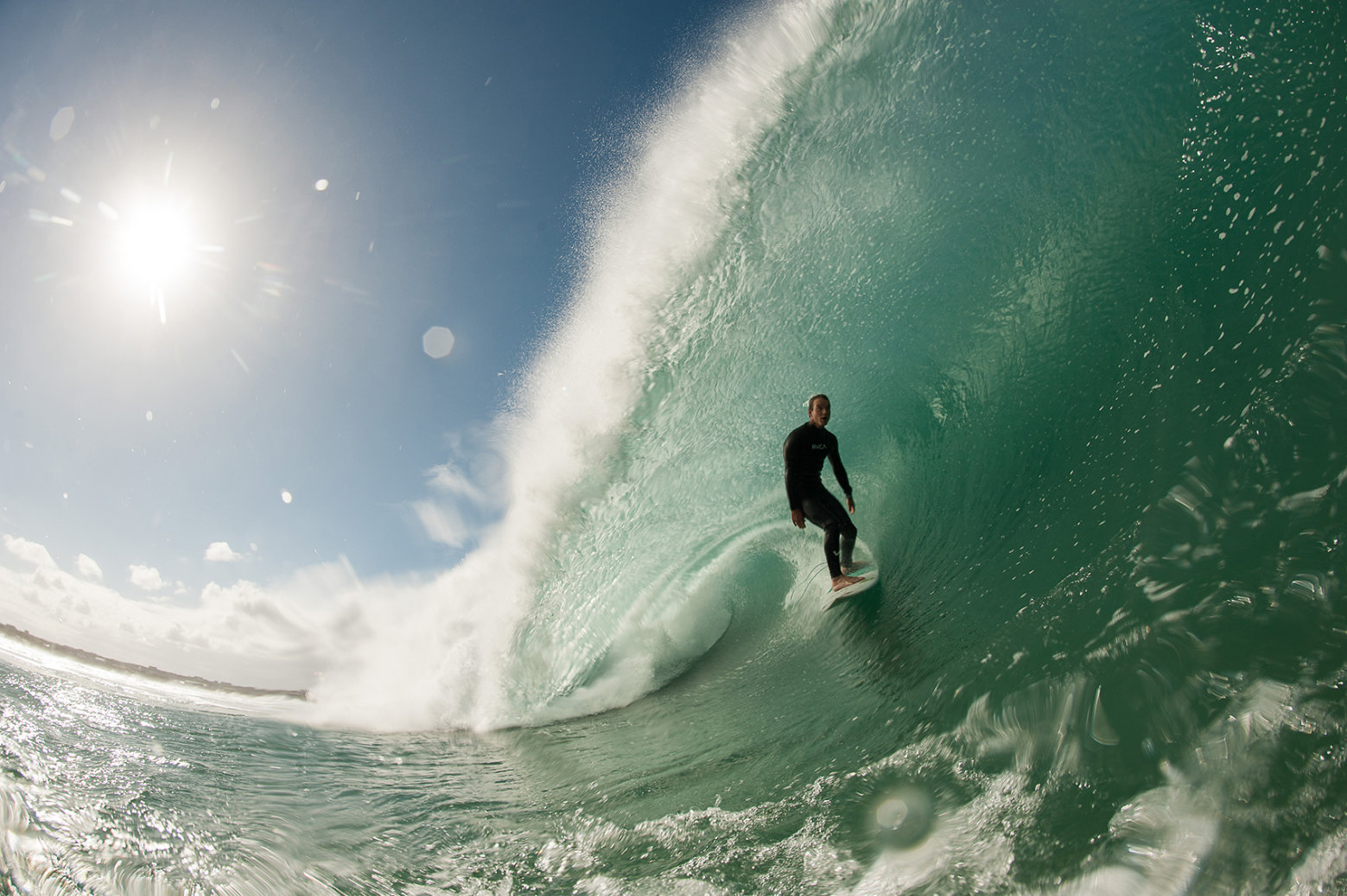 Perfect barrel at Jeffreys Bay