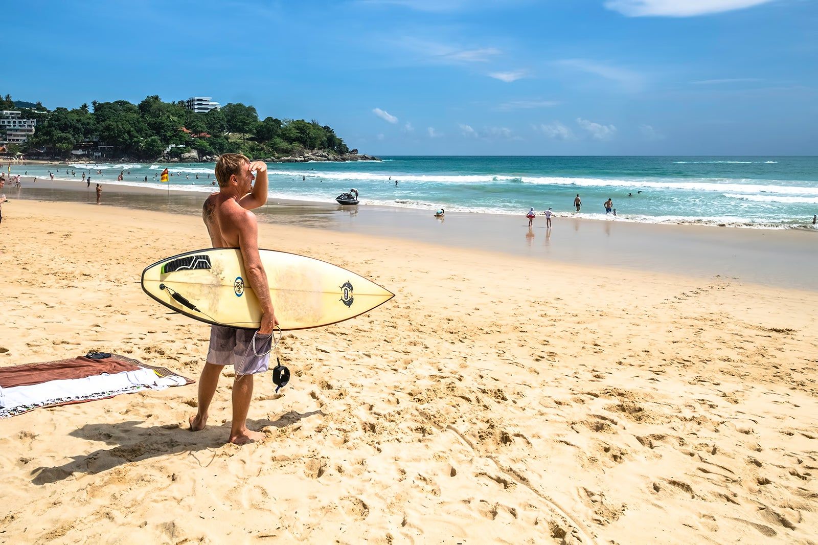 Surfing in Phuket, Thailand