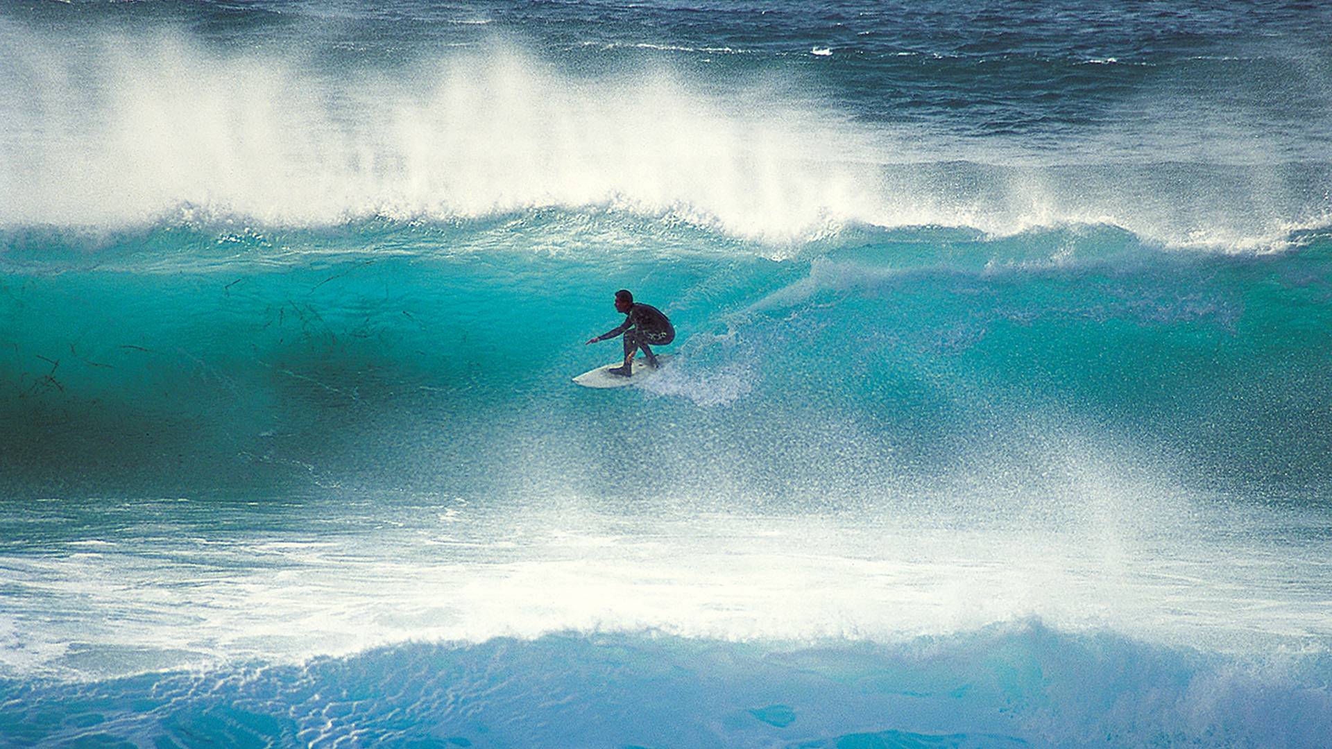 Surfing in Sardinia, Italy