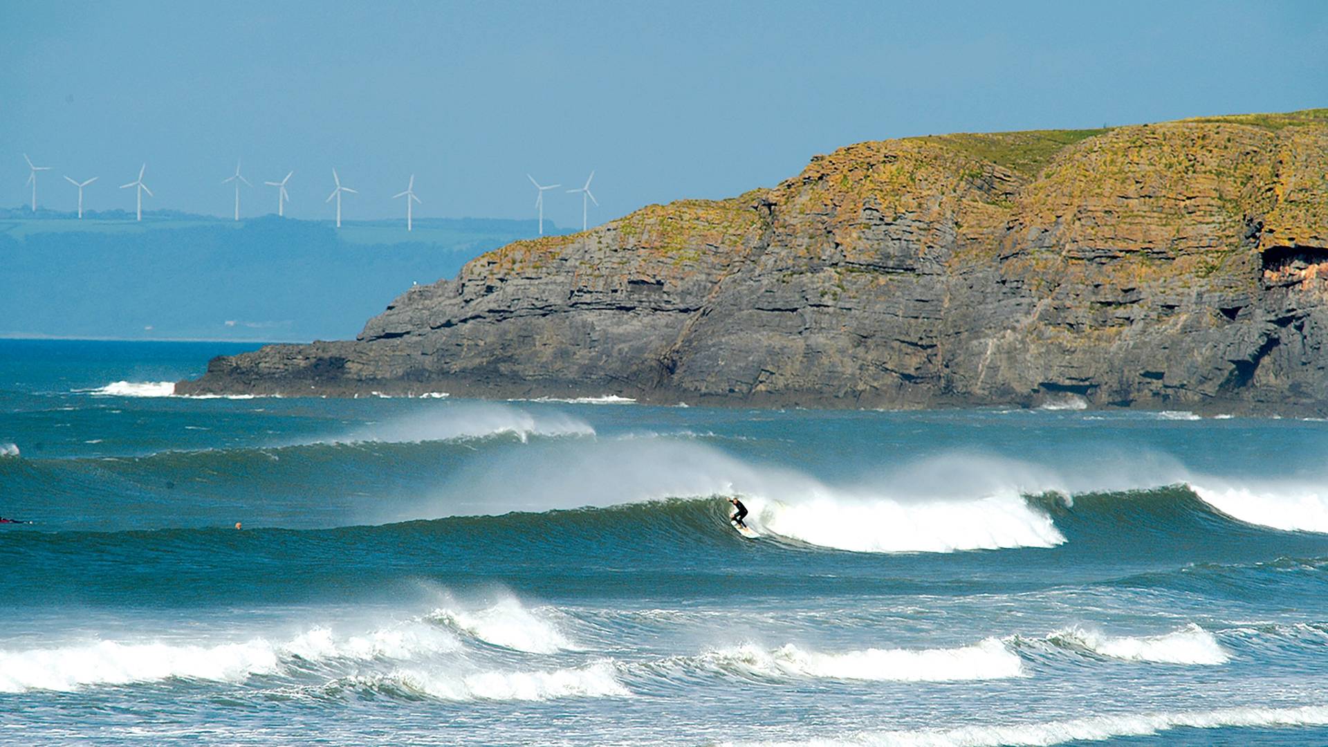 Surfing in Wales