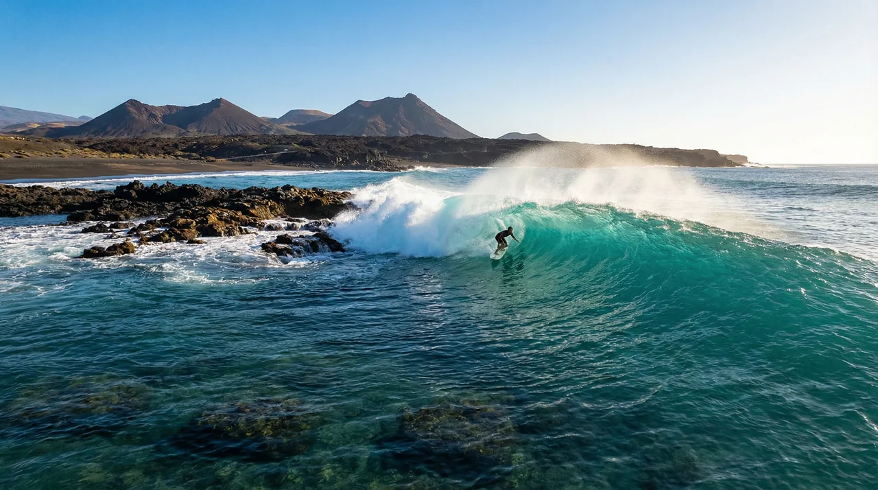 Surfing in the Canary Islands