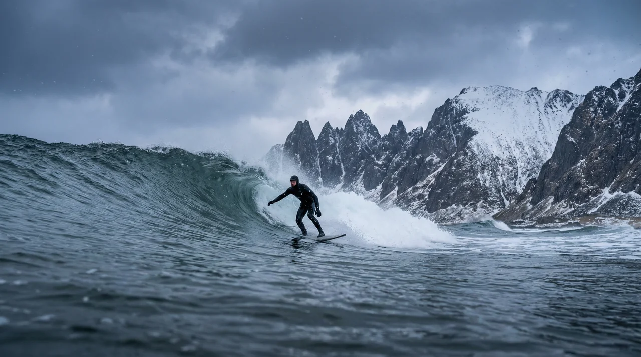 Surfing in Norway