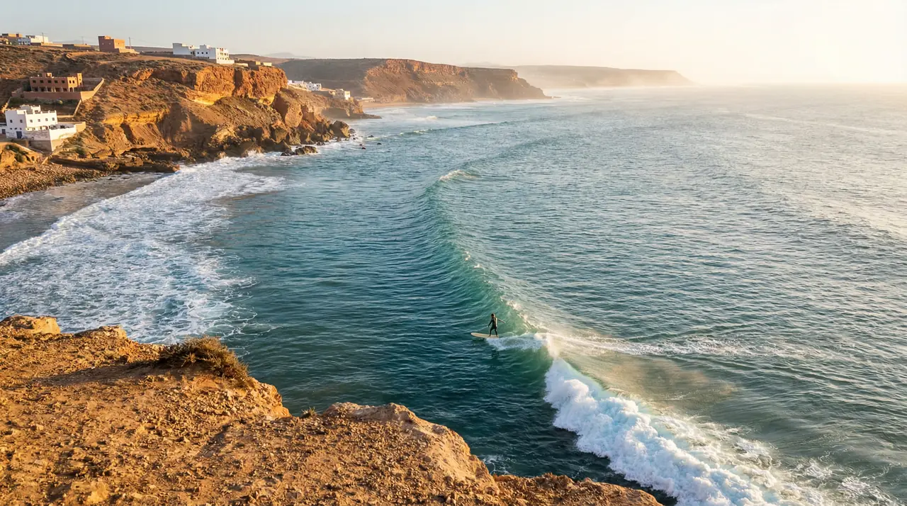 Surfing in Morocco