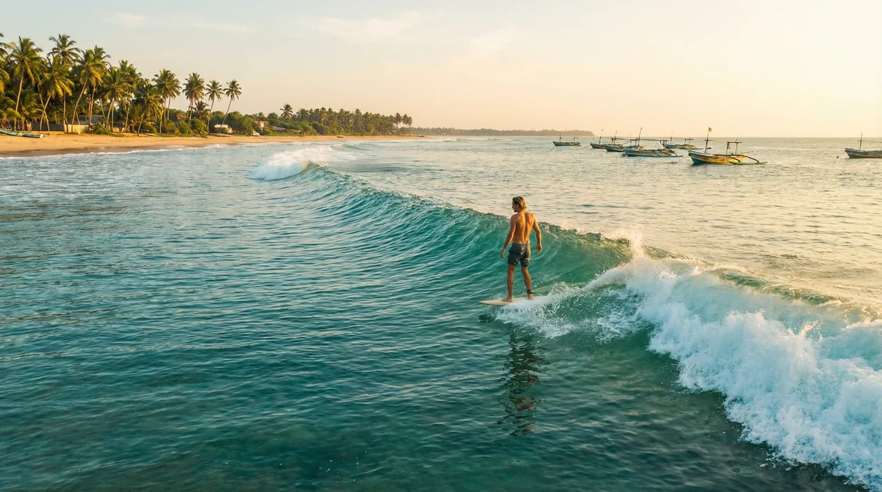 Surfing in Sri Lanka