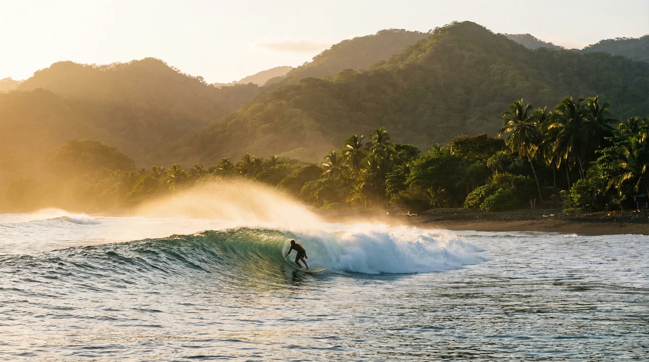 Surfing in Nicaragua