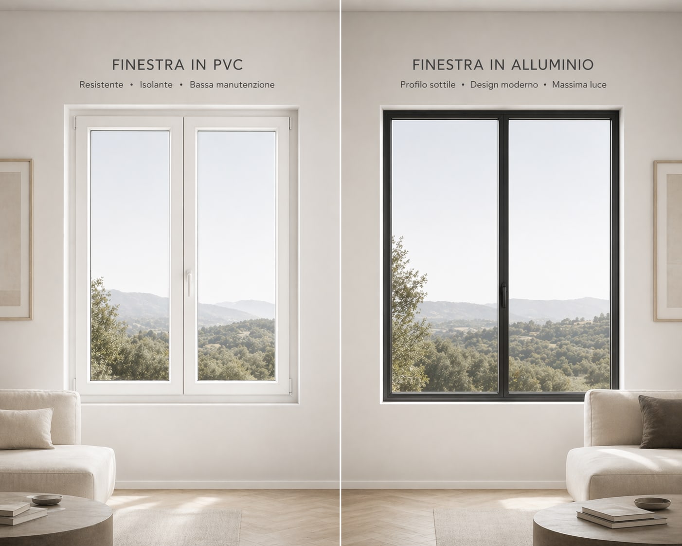 PVC vs Alluminio
