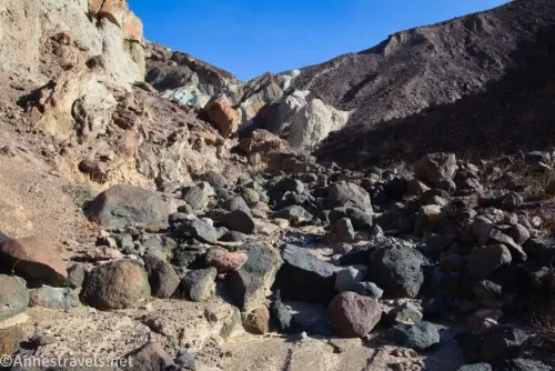 Rocks in a desert canyon
