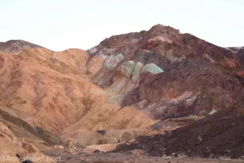 Colorful hillsides in the desert
