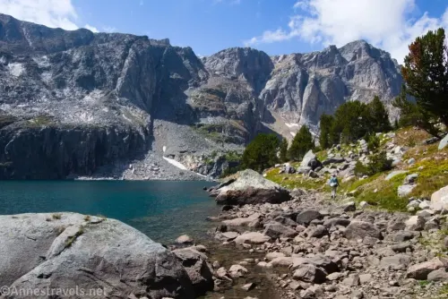 Mountains over Little Glacier Lake in the Beartooth Mountains of Wyoming