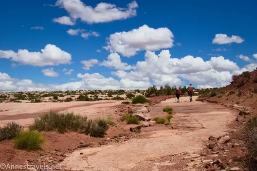 Hiking the Willow Springs Dinosaur Tracksite Trail near Moab, Utah