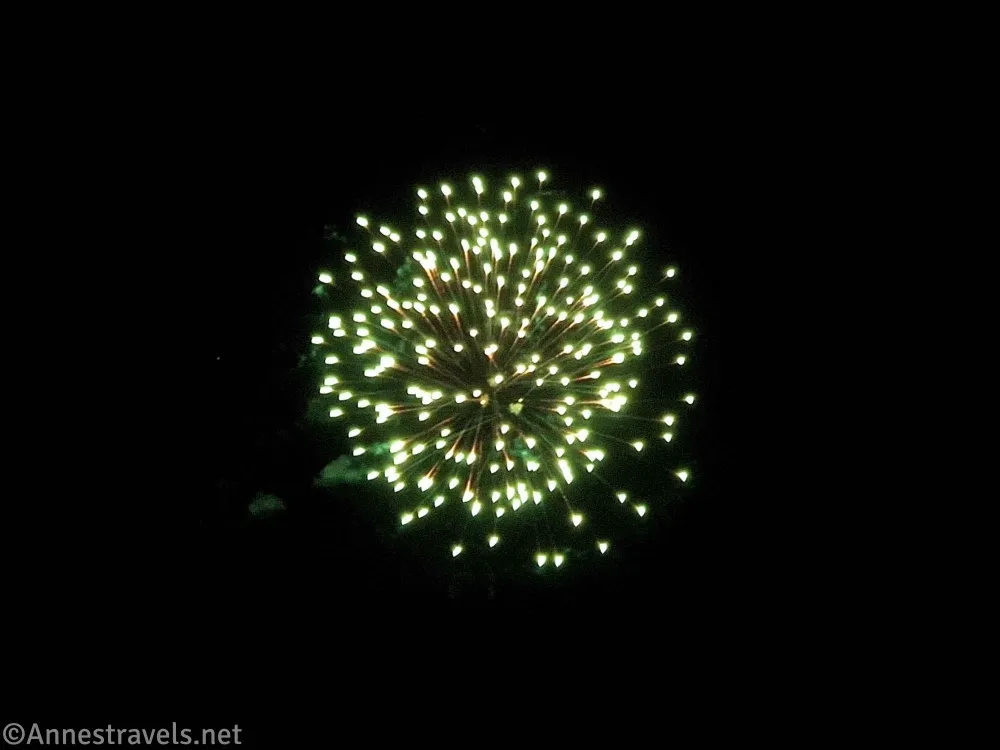 Green fireworks