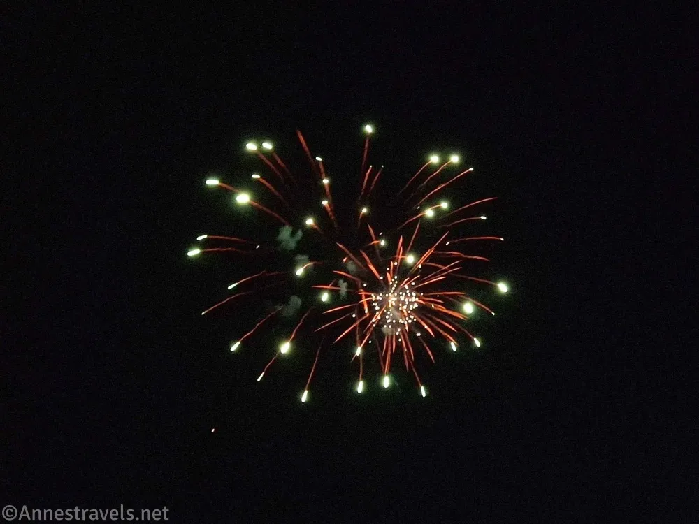 Firework explosions