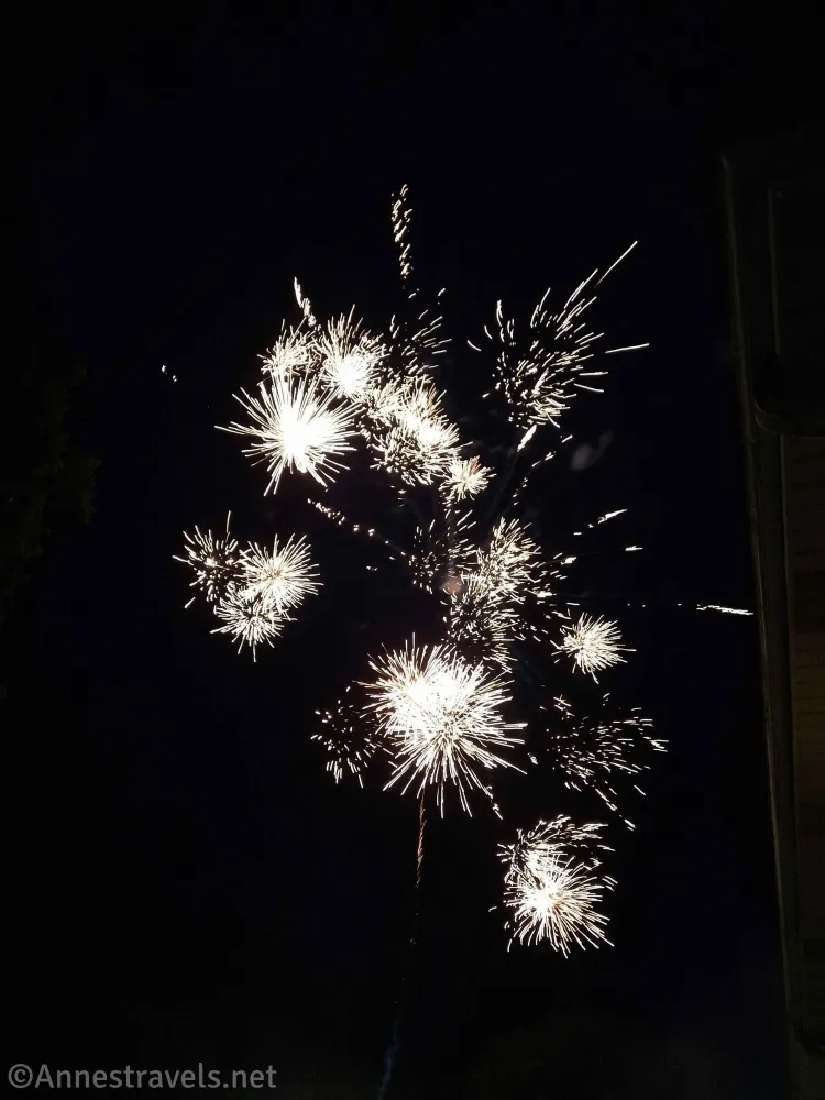 White fireworks