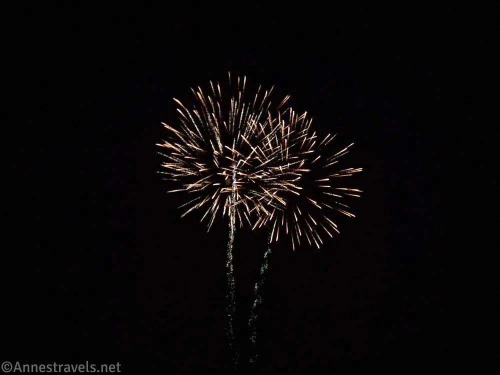 Two fireworks explosions