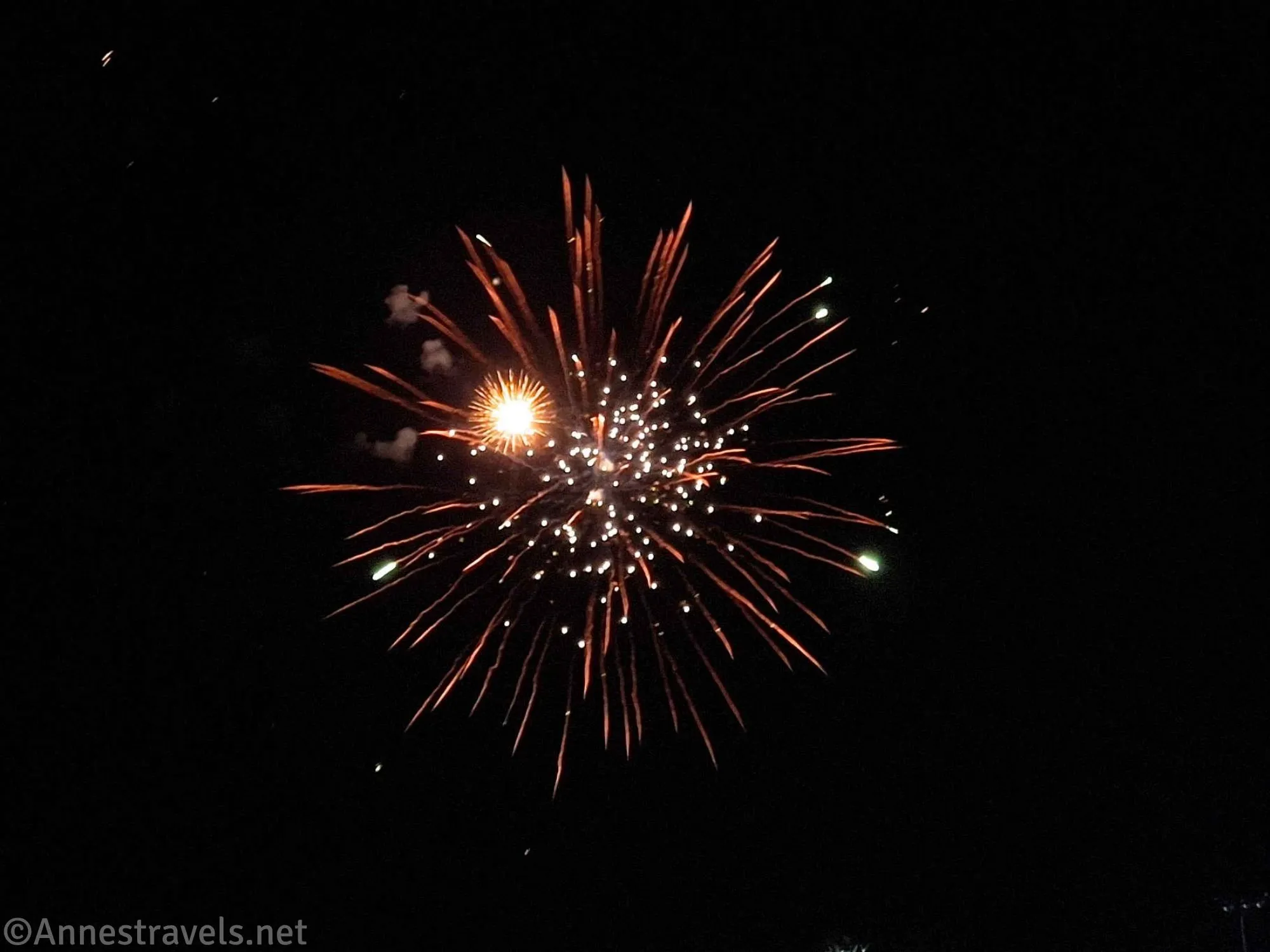 Fireworks explosions