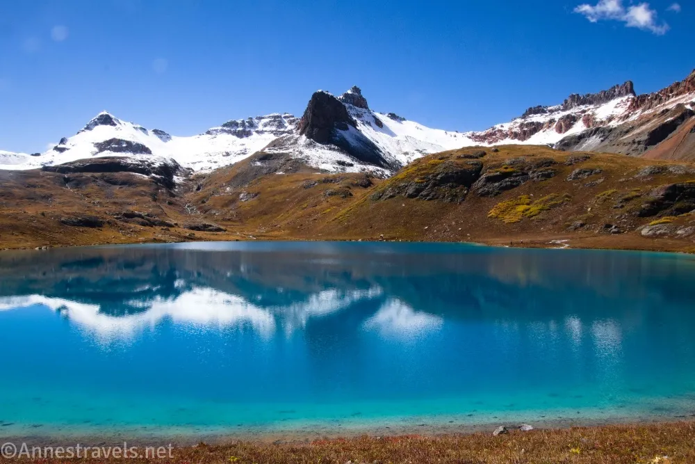 Reflections in Ice Lake in the San Juan Mountains near Silverton, Colorado
