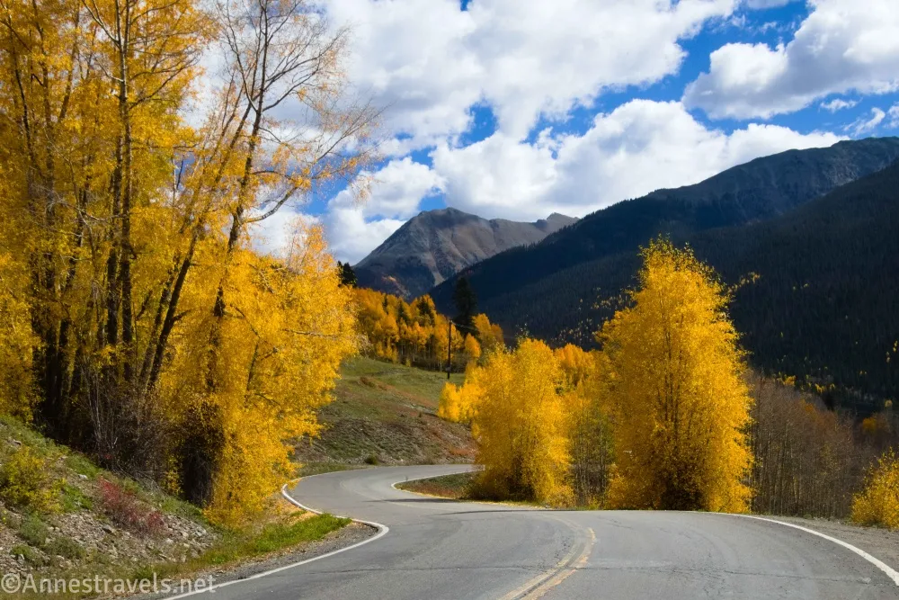 Fall colors on the Gladstone Road above Silverton, Colorado