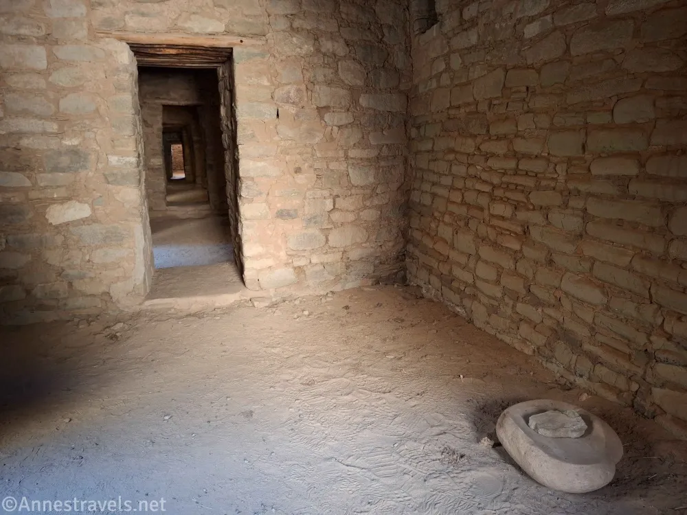 A room in Aztec Ruins National Monument, New Mexico