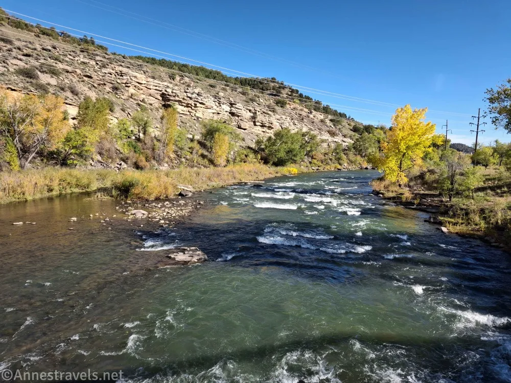 Fall colors along the Animas River in Durango, Colorado