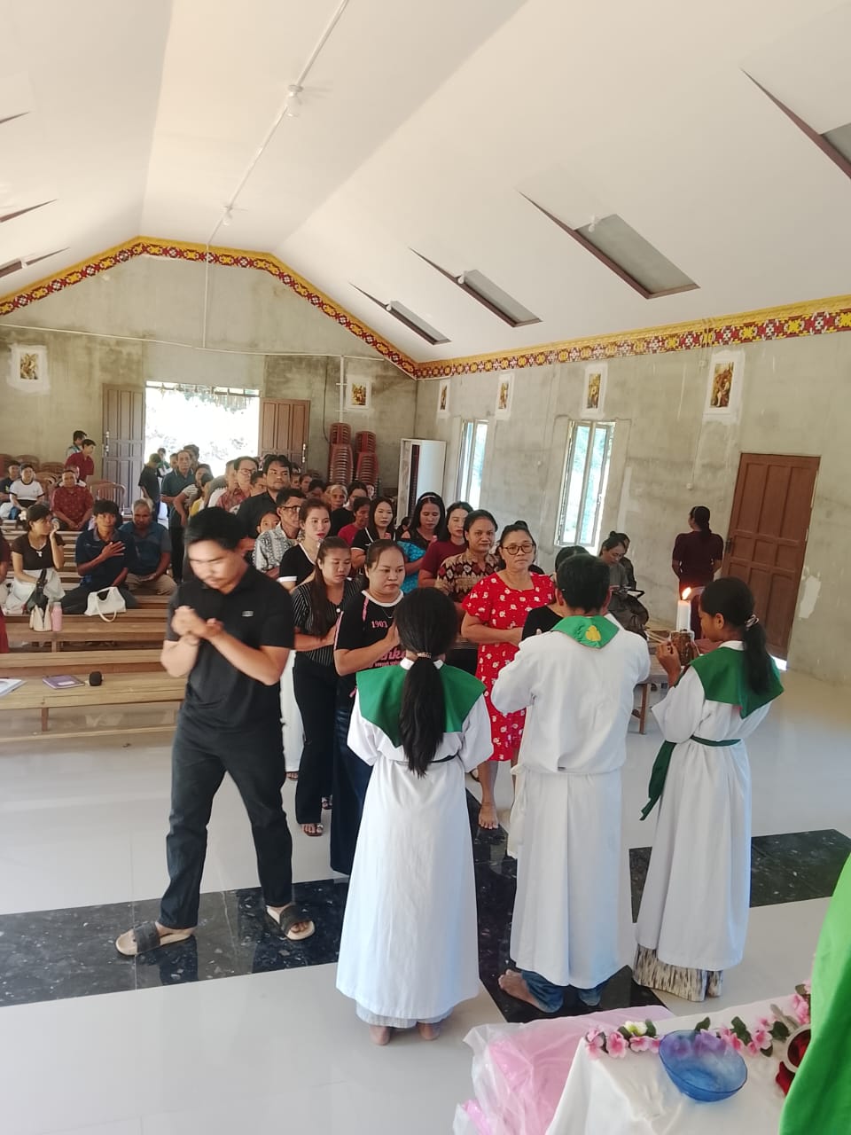 Ibadat Hari Minggu XVI dan Hari Orang Tua, Kakek, dan Nenek Sedunia di Stasi Mariangin - Foto 2