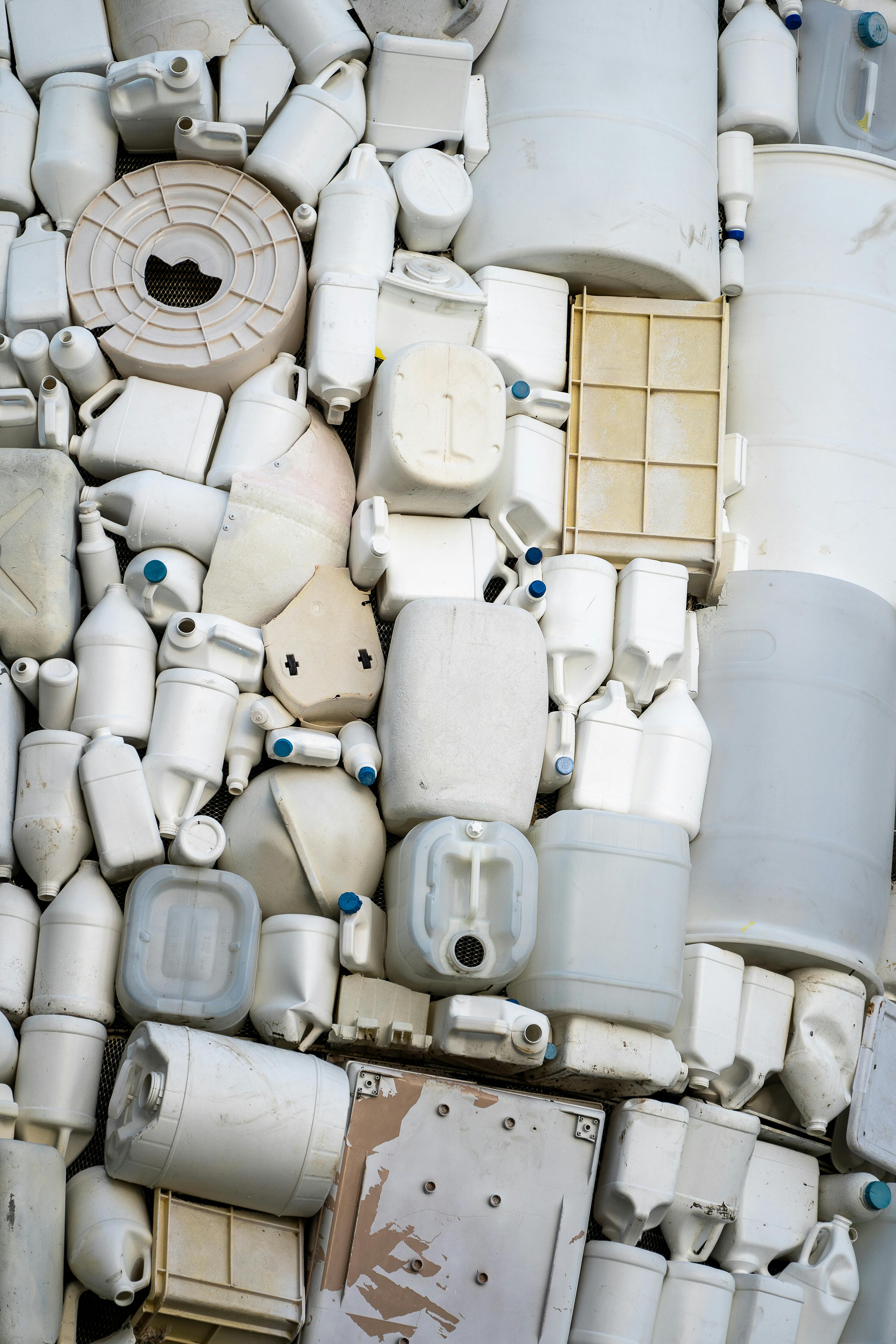 HDPE plastic containers and canisters for recycling in India