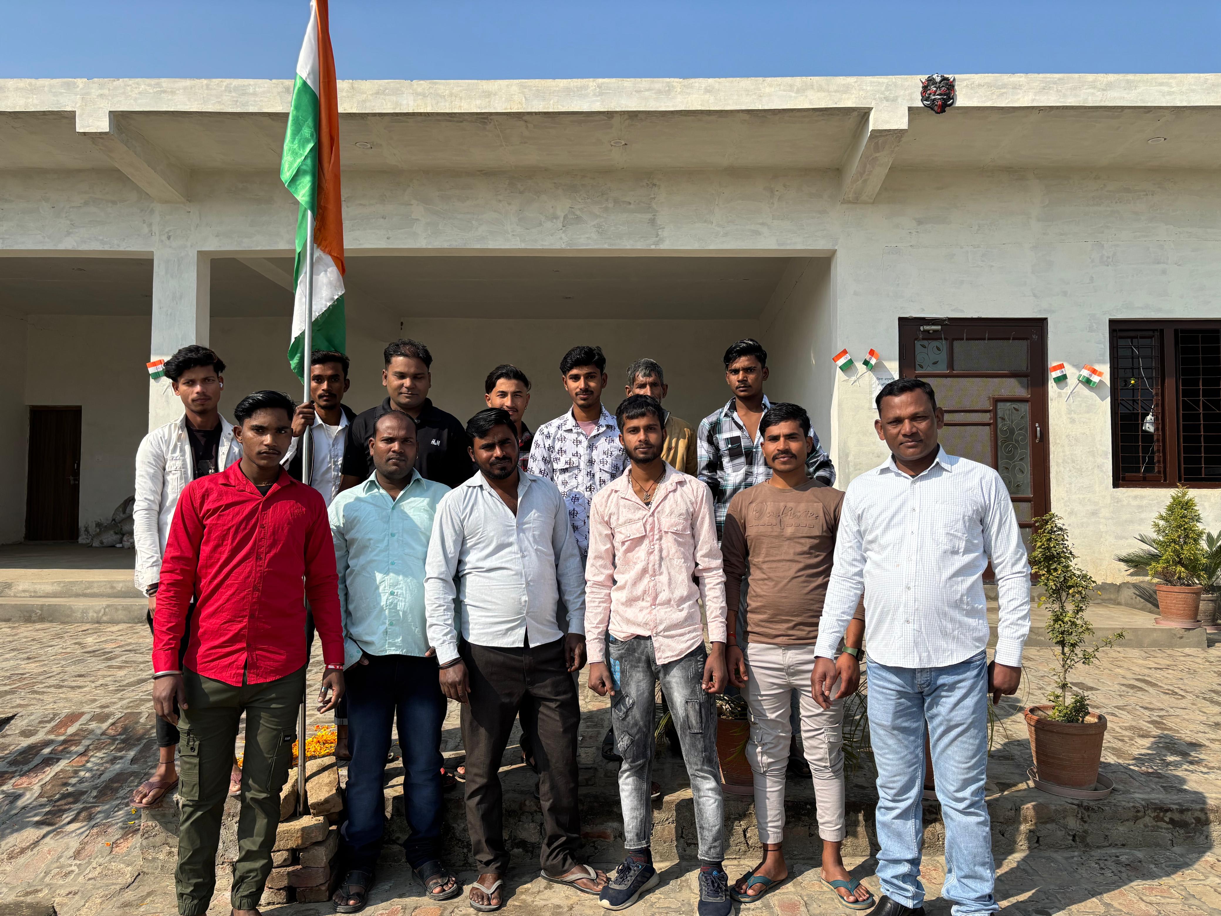 Plastic recycling plant workers at Aastha Polymers