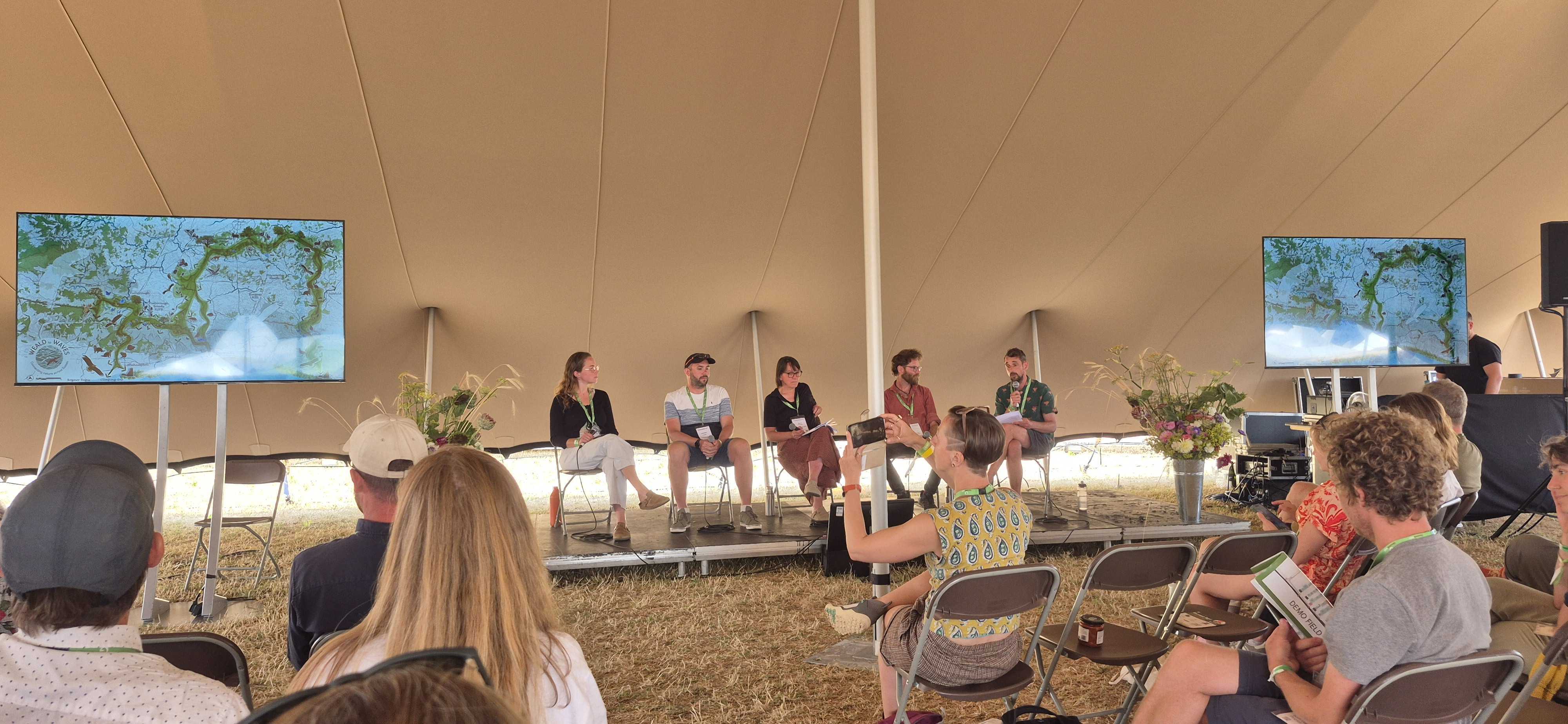 Gareth Williams on panel at Groundswell Festival