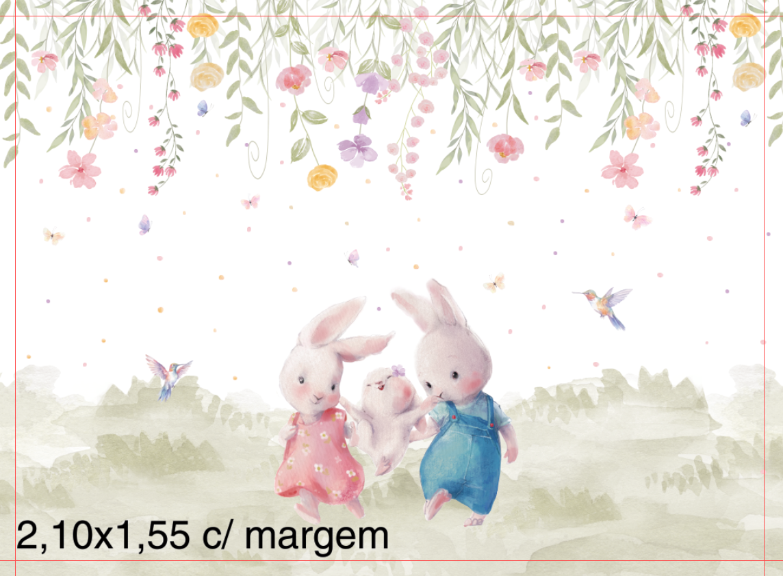 Painel de parede personalizado por metro quadrado.