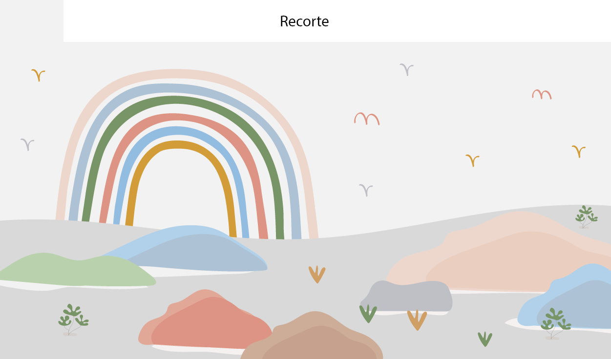 Painel de parede personalizado por metro quadrado.