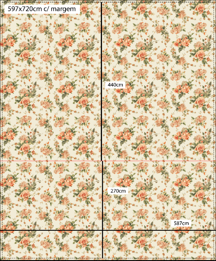 Painel de parede personalizado por metro quadrado.