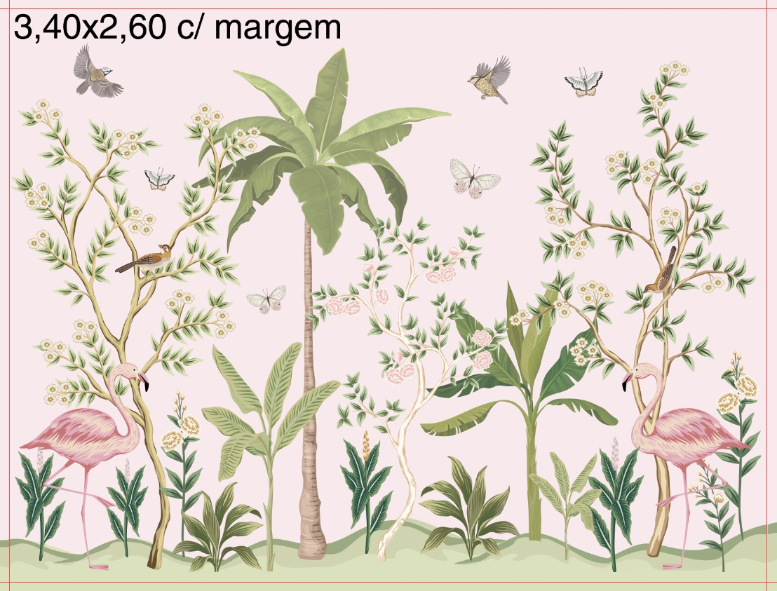 Painel de parede personalizado por metro quadrado.