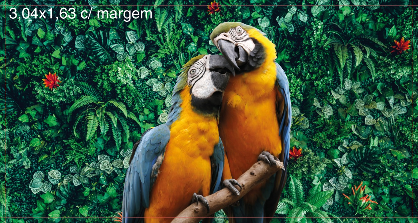 Painel de parede personalizado por metro quadrado.