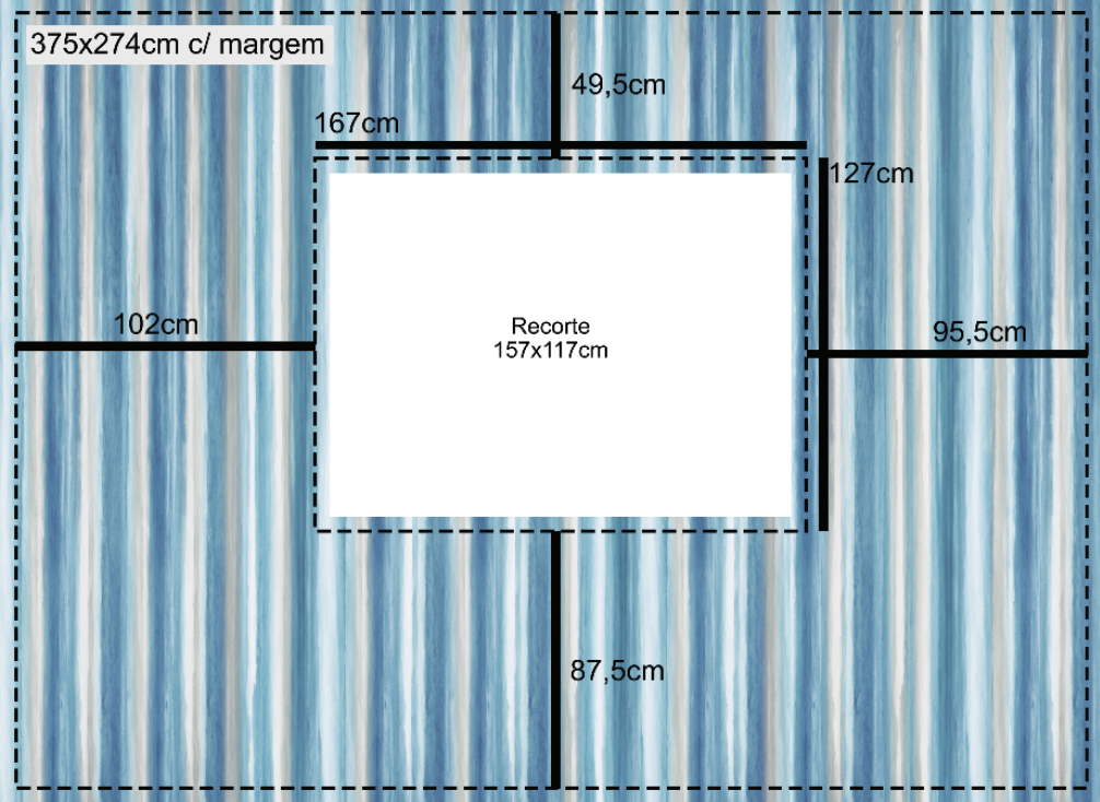 Painel de parede personalizado por metro quadrado.
