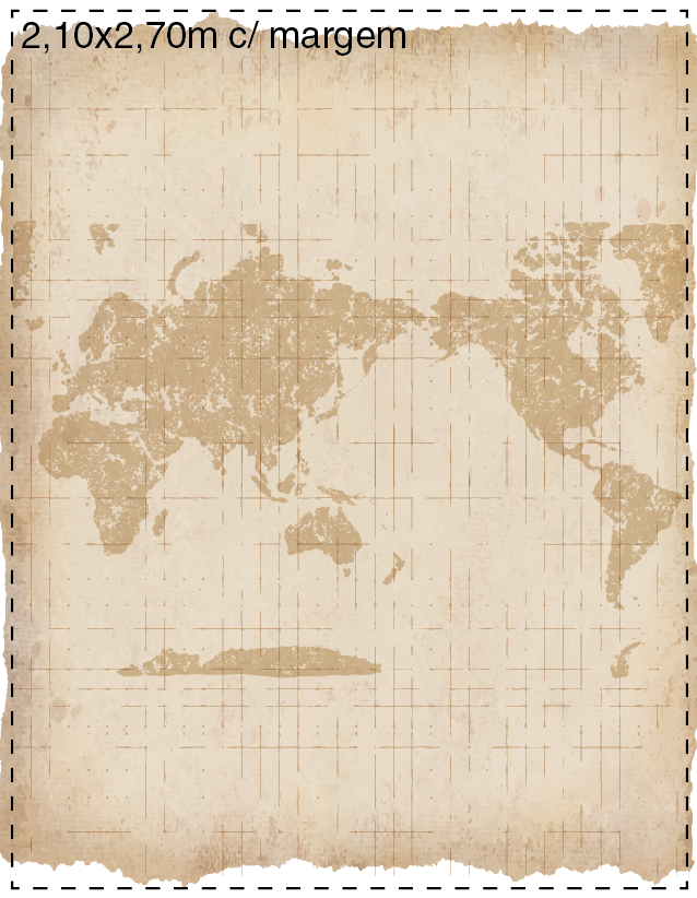 Painel de parede personalizado por metro quadrado.