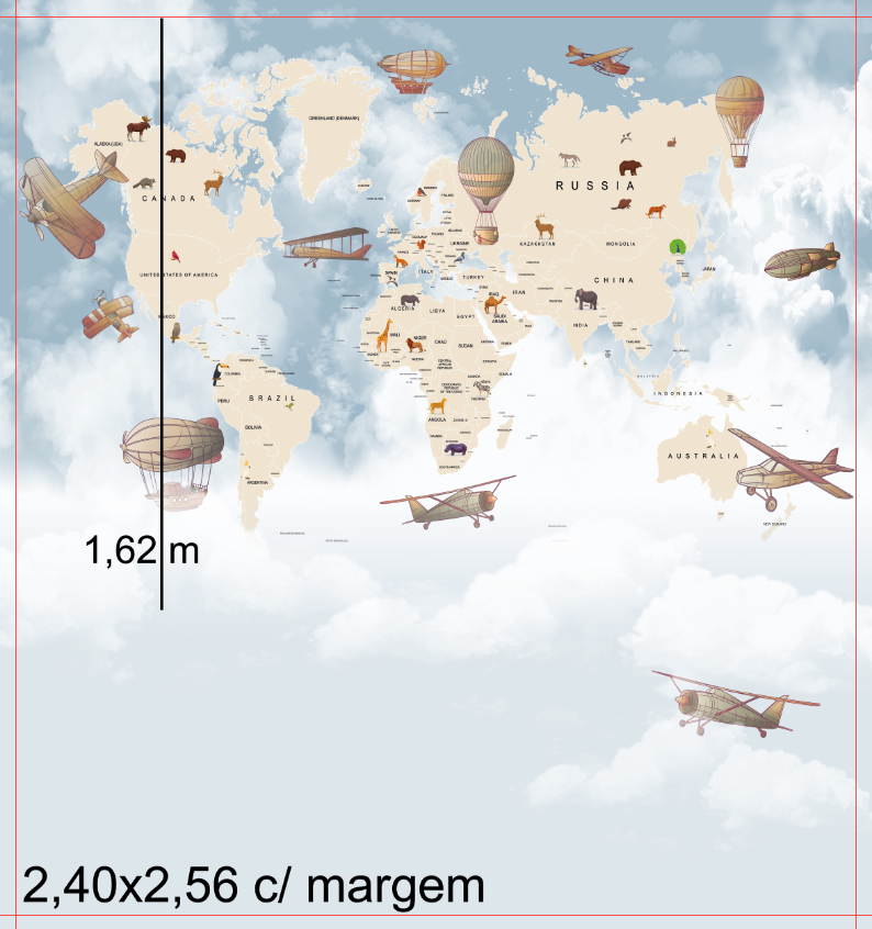 Painel de parede personalizado por metro quadrado.