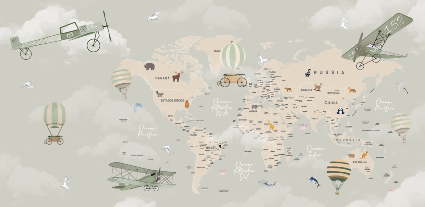 Painel de parede personalizado por metro quadrado.