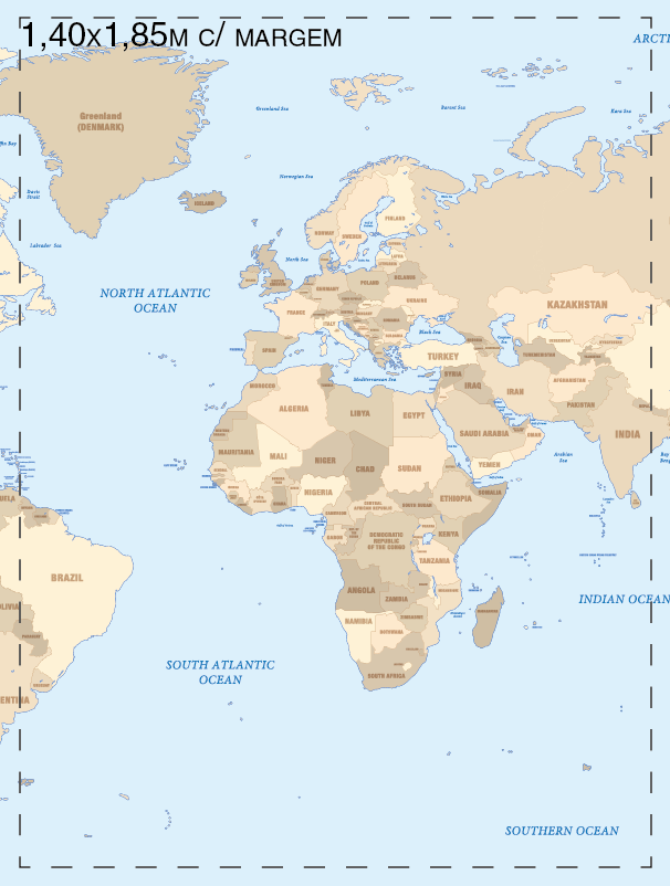 Painel de parede personalizado por metro quadrado.