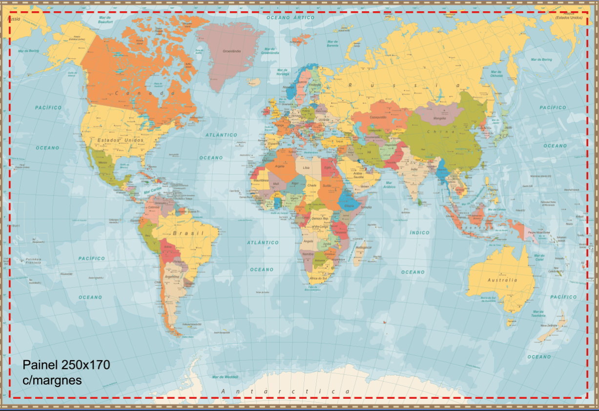 Painel de parede personalizado por metro quadrado.