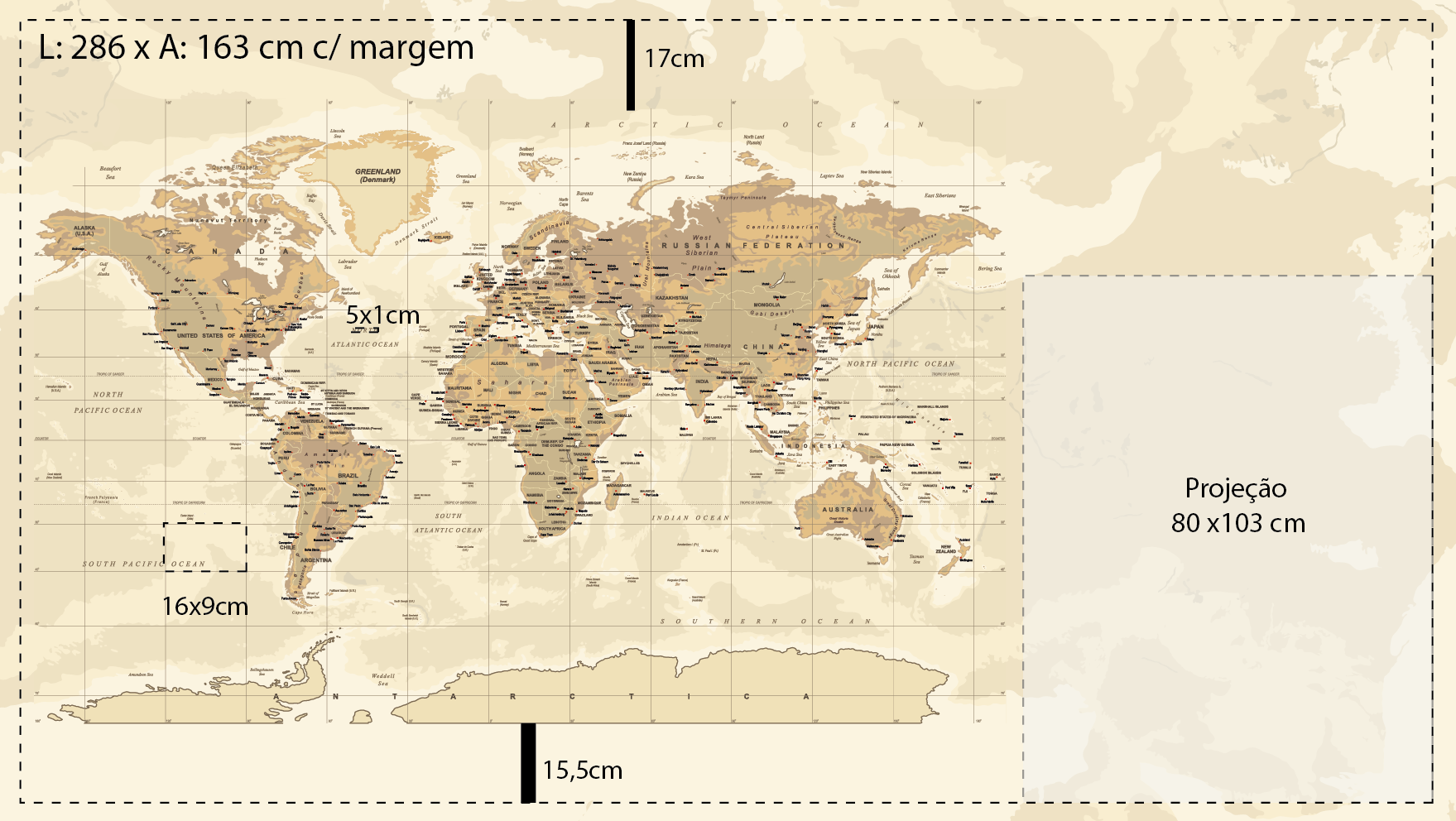 Painel de parede personalizado por metro quadrado.